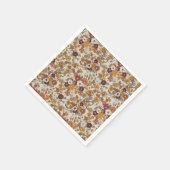 Retro boho bloemen patroon servet (Hoek)