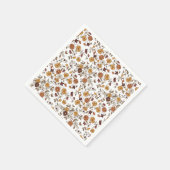 Retro boho bloemen patroon servet (Hoek)