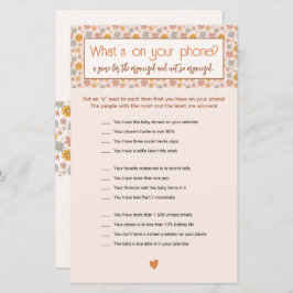 Retro Boho Bloemen Whats op je telefoon spel