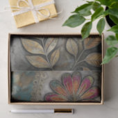 Retro Boho Bloemendecoupage Tissuepapier (Geschenk)
