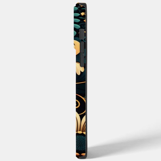 Retro-boho-bloemvermogen Case-Mate iPhone Case (Achterkant / Links)