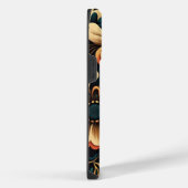 Retro-boho-bloemvermogen iPhone Hoesje (Rechterkant)