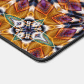 Retro Boho Bohemian Hippie Trippy Rosette Mandala Bureaumat (Hoek)