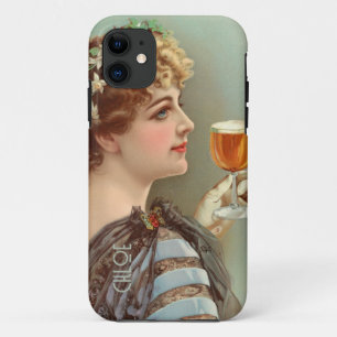  retro boho bohemian lady Case-Mate iPhone case