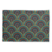 Retro Boho Boog Art Deco Kussenhoes (Achterkant)