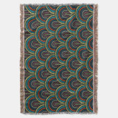 Retro Boho Boog Patroon Deken (Voorkant Verticaal)