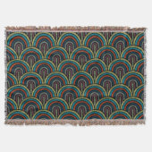 Retro Boho Boog Patroon Deken (Voorkant)