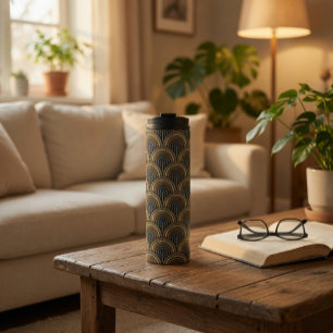 Retro Boho Boog Patroon Thermische Tumbler Thermosbeker