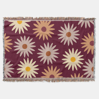 Retro Boho Bourgondische Wandsjaal met Kwastjes Deken