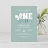 Retro Boho Butterfly Kinder 1e Verjaardag Dusty Bl Kaart (Staand voorkant)