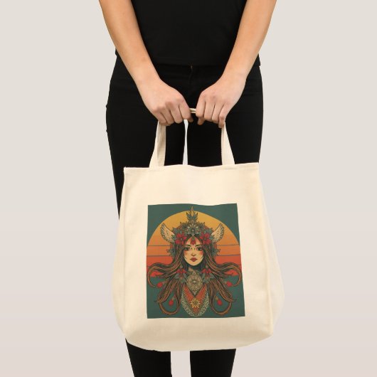 Retro Boho Chi Schoudertas - Geïnspireerd door de  Tote Bag (Voorkant (product))