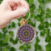 Retro Boho Chic Bohemian Hippie Rosette Mandala Sleutelhanger (Hand)