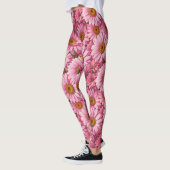 Retro boho chic roze bloemen patroon leggings (Links)