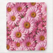 Retro boho chic roze bloemen patroon muismat (Voorkant)