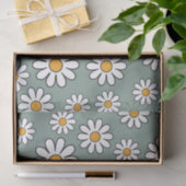 Retro Boho Cute Daisy Floral Pattern Tissuepapier (Geschenk)