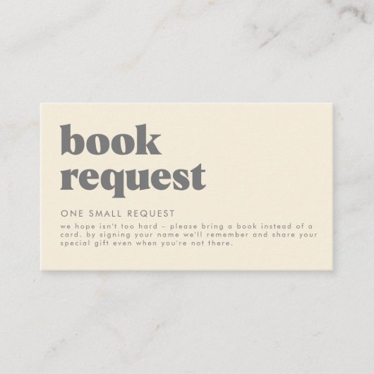 Retro Boho Daisy Baby shower Book Request Informatiekaartje (Voorkant)