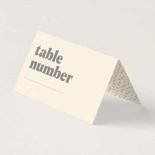 Retro Boho Daisy Baby shower Table Number Kaart (Voorkant)