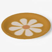 Retro Boho  Daisy Paper Borden Papieren Bordje (Gekanteld)