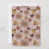 Retro Boho Dusty Pink 50 & Fabulous Birthday Kaart (Achterkant)