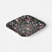 Retro Boho Elegante Wildbloemen Papieren Bordje (Gebogen)