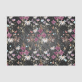 Retro Boho Elegante Wildbloemen Tissuepapier (Voorkant)