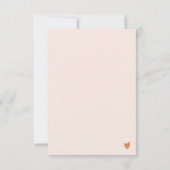 Retro  Boho Floral Dank je kaart (Achterkant)