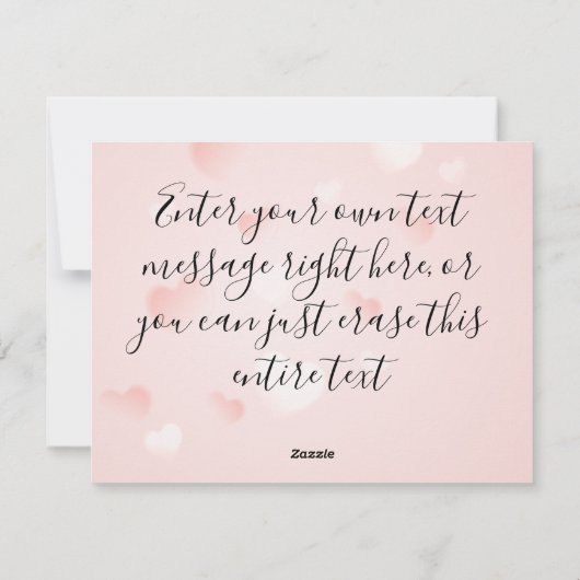 Retro Boho Floral I Hartnaam kalligrafie tekst Feestdagenkaart (Achterkant)