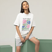 Retro Boho Floral Inspiratie Quote T-shirt