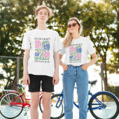 Retro Boho Floral Inspiratie Quote T-shirt