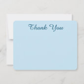 Retro Boho Floral Mandala Zen Lichtblauw Bedankkaart (Achterkant)