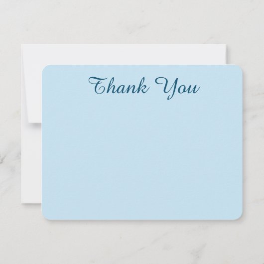 Retro Boho Floral Mandala Zen Lichtblauw Bedankkaart (Achterkant)