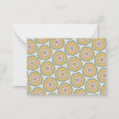 Retro Boho Floral Pastel Custom Gift Enclosure Notitiekaartje (Achterkant)