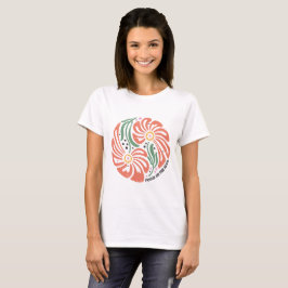 Retro Boho Floral Quote Focus op het goede T-shirt