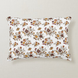 Retro Boho Flowers Pattern Accent Kussen