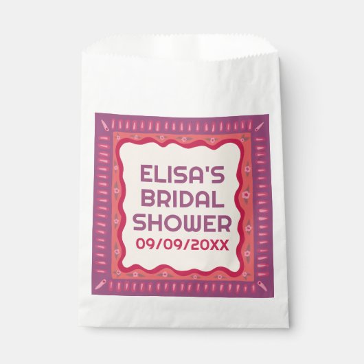 Retro Boho Fun Handgemaakte CUSTOM Vrijgezellenfee Bedankzakje (Voorkant)