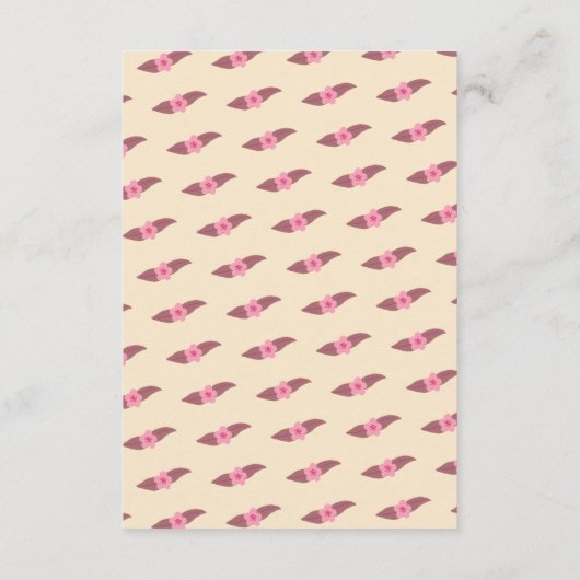 Retro Boho Fun Handgemaakte CUSTOM Vrijgezellenfee Informatiekaartje (Achterkant)