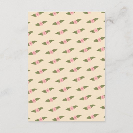 Retro Boho Fun Handgemaakte CUSTOM Vrijgezellenfee Informatiekaartje (Achterkant)