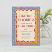 Retro Boho Fun Handgemaakte CUSTOM Vrijgezellenfee Kaart (Staand voorkant)