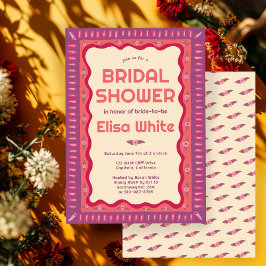 Retro Boho Fun Handgemaakte CUSTOM Vrijgezellenfee Kaart