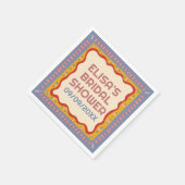 Retro Boho Fun Handgemaakte CUSTOM Vrijgezellenfee Servet (Hoek)