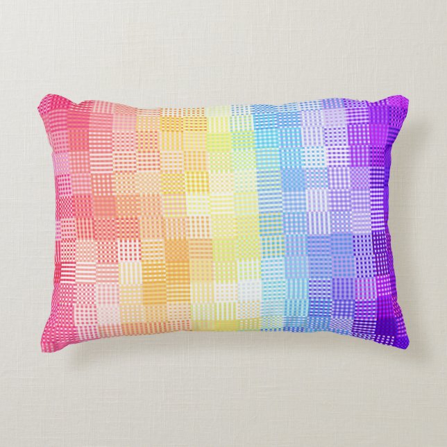 Retro Boho Funky Quirk Xenogender Gekruist Trots Accent Kussen (Voorkant)