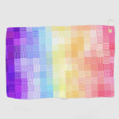 Retro Boho Funky Quirk Xenogender Gekruist Trots Golfhanddoek (Horizontaal)