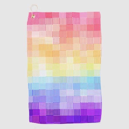 Retro Boho Funky Quirk Xenogender Gekruist Trots Golfhanddoek (Voorkant)
