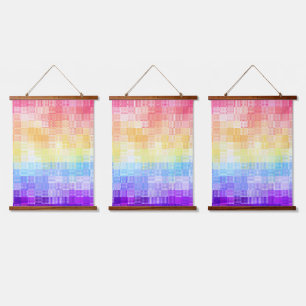 Retro Boho Funky Quirk Xenogender Gekruist Trots Hangend Wandkleed