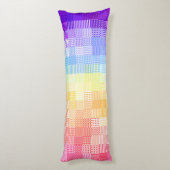 Retro Boho Funky Quirk Xenogender Gekruist Trots Lichaamskussen (Achterkant (Verticaal))