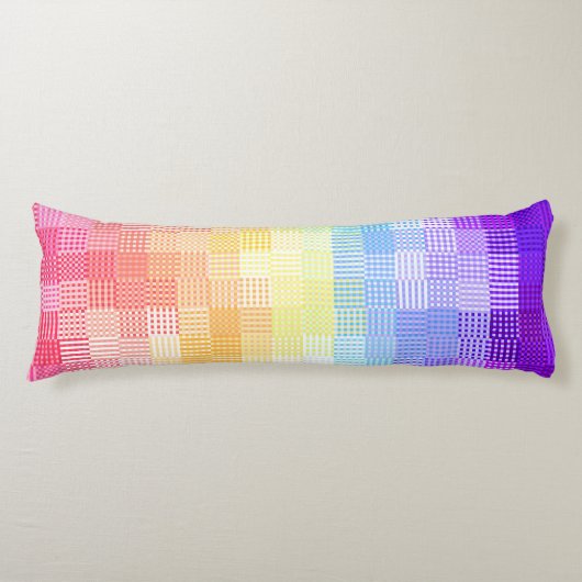 Retro Boho Funky Quirk Xenogender Gekruist Trots Lichaamskussen (Voorkant)