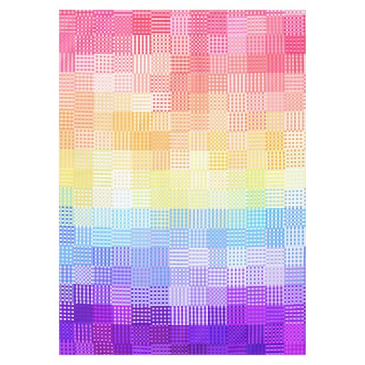 Retro Boho Funky Quirk Xenogender Gekruist Trots Tafelkleed (Voorkant)