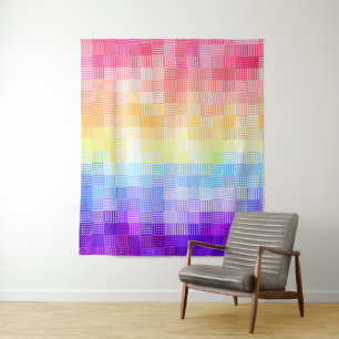 Retro Boho Funky Quirk Xenogender Gekruist Trots Wandkleed