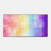 Retro Boho Funky Quirk Xenogender Gestreepte Pride Bureaumat (Voorkant)