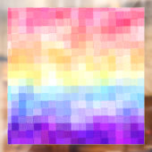 Retro Boho Funky Quirky Xenogender Plaid Pride Raamsticker (Vel 2)